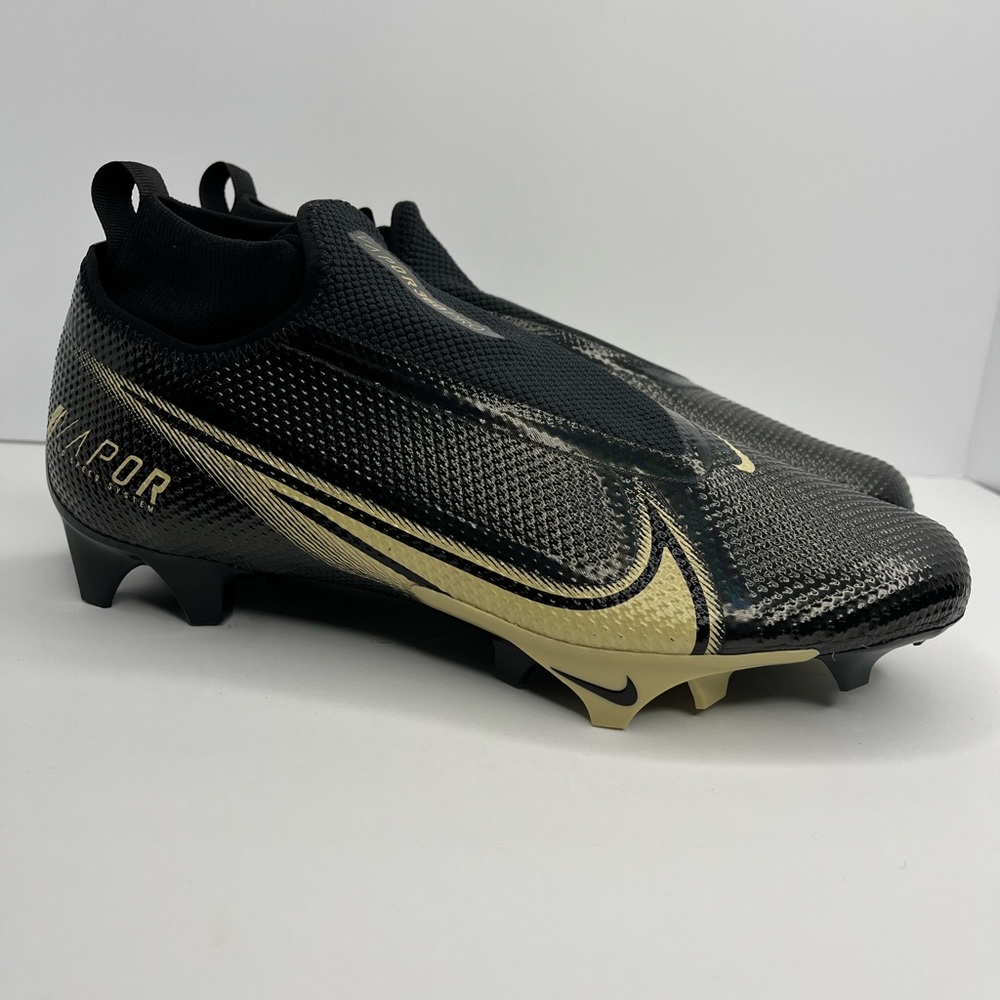Nike Vapor Edge 360 Pro Black&Gold Football Cleats Size 10 Mens CV6345-004 RARE